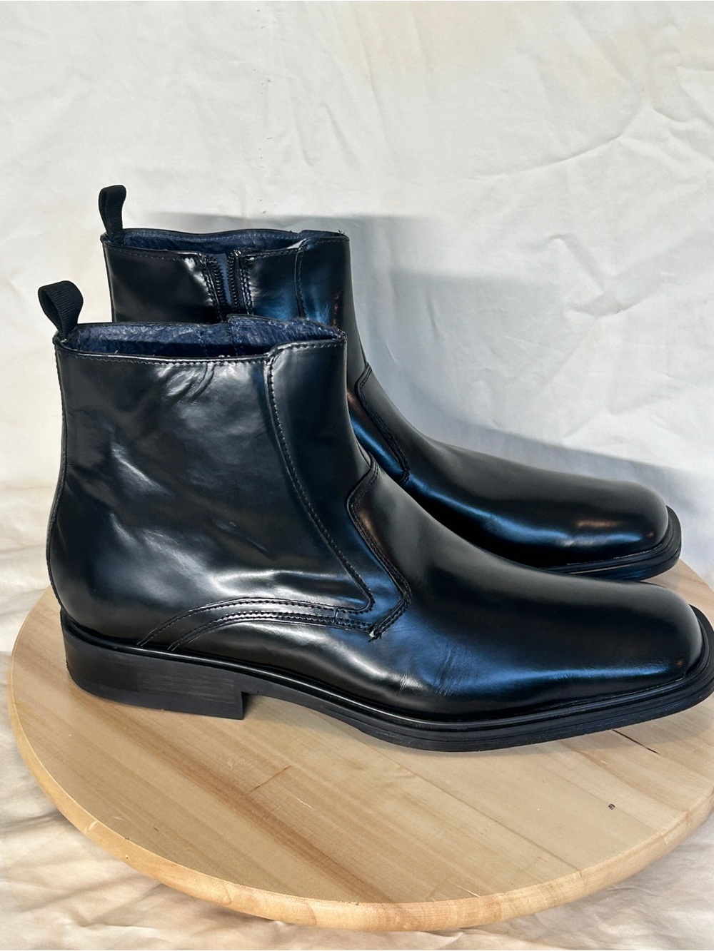 Kenneth Cole Reaction Men’s Black Leather Chelsea Ankle Boot 12